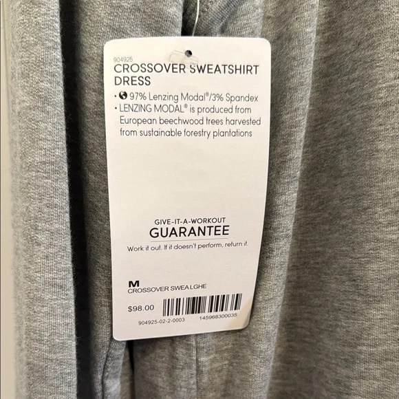 NWT Athleta Long Sleeve Sweatshirt Dress - Picture 2 of 3